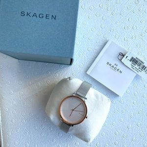 Skagen 34mm mesh strap watch